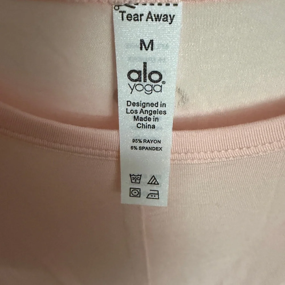 ALO Yoga Every Day Edge Pale Mauve Women's Tank Top M NWT - Picture 5 of 5